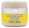 Creative Deco 300 m Beige Macrame Koord, 2-3 mm Dikte Productafbeelding-voorbeeld 1