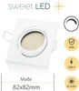 Sweet LED Einbaustrahler flach dimmbar schwenkbar eckig Produktbild-Vorschau 4