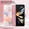 Galaxy Z Fold3 Hülle, Marmor Motiv Kunstleder Tasche Wallet Produktbild-Vorschau 4