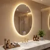 Specchio da bagno ovale COSTWAY, specchio con Anteprima dell’immagine prodotto 2