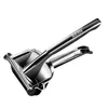 A stainless steel manual citrus juicer is shown against a white background. Produktbild-Vorschau