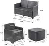 Outdoor-Lounge-Set Dbalestrer, Gartenkomposition mit 2 Produktbild-Vorschau 3