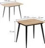 Stół do jadalni Vicco Beaver Goldkraft dąb/czarny 80 x 70 Podgląd zdjęcia produktu 3