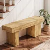 Massivholzbank, 120 cm lange Schuhbank, Produktbild-Vorschau 12