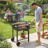 Outsunny houtskoolgrill met karretje en grillrooster met 4 Productafbeelding-voorbeeld 2