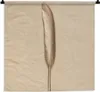 MuchoWow® Wandteppich Wandbehang Gold bemalte Feder auf Produktbild-Vorschau 1