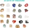 A grid of 24 different natural minerals and gemstones, arranged in four rows and six columns, on a white background. Náhled obrázku produktu