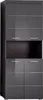 trendteam Bad Hochschrank Amanda Grau Melamin/Agave grau Produktbild-Vorschau 1