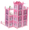 Puppenhaus rosa DIY 4 Ebenen von Möbeln Produktbild-Vorschau 14