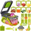 A collection of vegetable cutting tools and chopped vegetables, showcasing the product's functionality. Náhľad obrázku produktu