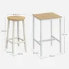 VASAGLE Bartisch mit 2 Barhockern Set, einfache Montage, Produktbild-Vorschau 2