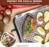 bremermann Grillplatte 43 x 25 x 5 cm Edelstahl Grillkorb Produktbild-Vorschau 5