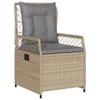 vidaXL set da pranzo da giardino 7 pezzi con cuscini Beige Anteprima dell’immagine prodotto 9