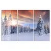 DEQORI Glasbild Echtglas 3x50x100 cm 'Sonne über weißen Produktbild-Vorschau 2