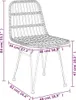 3-tlg. Garten-Essgruppe Poly Rattan , Gartenmöbel-Sets Produktbild-Vorschau 9