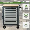 Werkstattwagen 99x82 cm Werkzeugwagen 7 Schubladen mit Produktbild-Vorschau 2