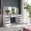 Toaletní stolek Vicco Sherry Bílá/bílý vysoký lesk 158.2 cm Náhled obrázku produktu 5