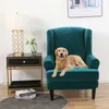 Velvet Wing Chair Covers 2 Piece Chair Covers Slipcover Náhled obrázku produktu 3