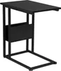 A black side table with a shelf for storage. Náhľad obrázku produktu