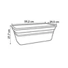 A diagram showing the dimensions of a planter. Podgląd zdjęcia produktu