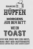 vianmo Holzschild 40x30 cm ich wie Brot nach unten fällt Produktbild-Vorschau 1