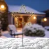 LED Gartenstecker Stern Silhouette mit Timer - 70 x 30 cm - Produktbild-Vorschau 4
