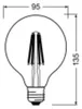 Ampoule variable led clair globe 95 mm E27 1521 Lm 100 W Voir les images du produit 8