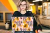 MuchoWow® Laptop Aufkleber Sticker Cover Orange - Rosa - Produktbild-Vorschau 5