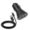 SBS KFZ-Ladegerät 12W 2x USB-A 2,1A schwarz + USB-C Ka Produktbild-Vorschau 1