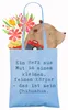 Mr. & Mrs. Panda Tote Bag Spruch Chihuahua Herz - Sky Blue Produktbild-Vorschau 3