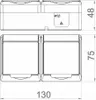 Elektro-Plast | Presa Doppia Schuko GNT-2x2P+Z - Nera - Anteprima dell’immagine prodotto 8
