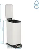 hjh OFFICE Mülleimer 20 Liter CLEAN SLIM Abfalleimer Produktbild-Vorschau 5