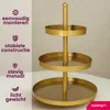 Kovový / zlatý stojan Cookinglife - ø 15, 20 a 25 cm - 3 Náhľad obrázku produktu 2