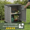 Gartenschrank Wetterfest Outdoor Kunststoff Schrank Produktbild-Vorschau 7
