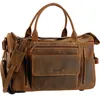Greenburry Reisetasche mit Rollen Leder Trolley antikbraun Produktbild-Vorschau 38