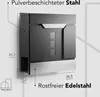 NewHabitat Briefkasten Anthrazit mit Zeitungsfach Madrid Produktbild-Vorschau 5