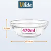 Vilde | Miseczki 6 szt. 470 ml - Ø14 cm - Szklane miseczki Podgląd zdjęcia produktu 4