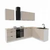 Eckküche - 260x170 cm - Beige Matt - MDF - mit beiger Produktbild-Vorschau 1