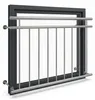 90x128CM Balkon V2A Fenster Geländer Edelstahl Produktbild-Vorschau 1