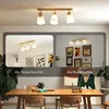LED Deckenleuchte Holz 3-Flammig – Modern Deckenlampe mit Produktbild-Vorschau 3