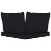 vidaXL Cuscino Pallet 3 pezzi tessuto Oxford nero Anteprima dell’immagine prodotto 15