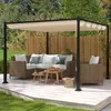 Pergola COSTWAY 3,1 x 3,1 m z przesuwanym dachem, altana Podgląd zdjęcia produktu 2