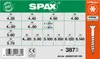 A product label with a table of screw sizes and specifications, along with a picture of a screw. Podgląd zdjęcia produktu