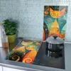 Spritzschutz Herdabdeckplatte Schneidebrett aus Glas Bunte Produktbild-Vorschau 3
