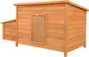 Kurník Wiltec 1360 x 740 x 700 mm červenohnedý s drevenou Náhľad obrázku produktu 3