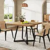 Tavolo da pranzo 80x80 cm, struttura in metallo nero e Anteprima dell’immagine prodotto 3
