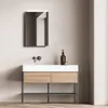 A modern bathroom vanity with a mirror and sink. Náhľad obrázku produktu
