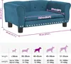 vidaXL Hundebett Blau 70x45x30 cm Samt Produktbild-Vorschau 7