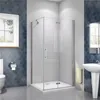 Falttürx Seitenwand :110x90cmxH.185cm Eckig Duschkabinen Produktbild-Vorschau 1