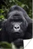 MuchoWow® Poster Gorilla schaut mit seinen perlweißen Augen Produktbild-Vorschau 1